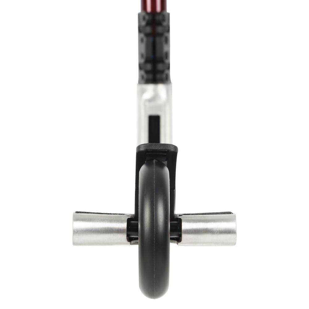 Triad Hellion Raw / Red - Scooter Complete Back Close Up Welded Drop Out