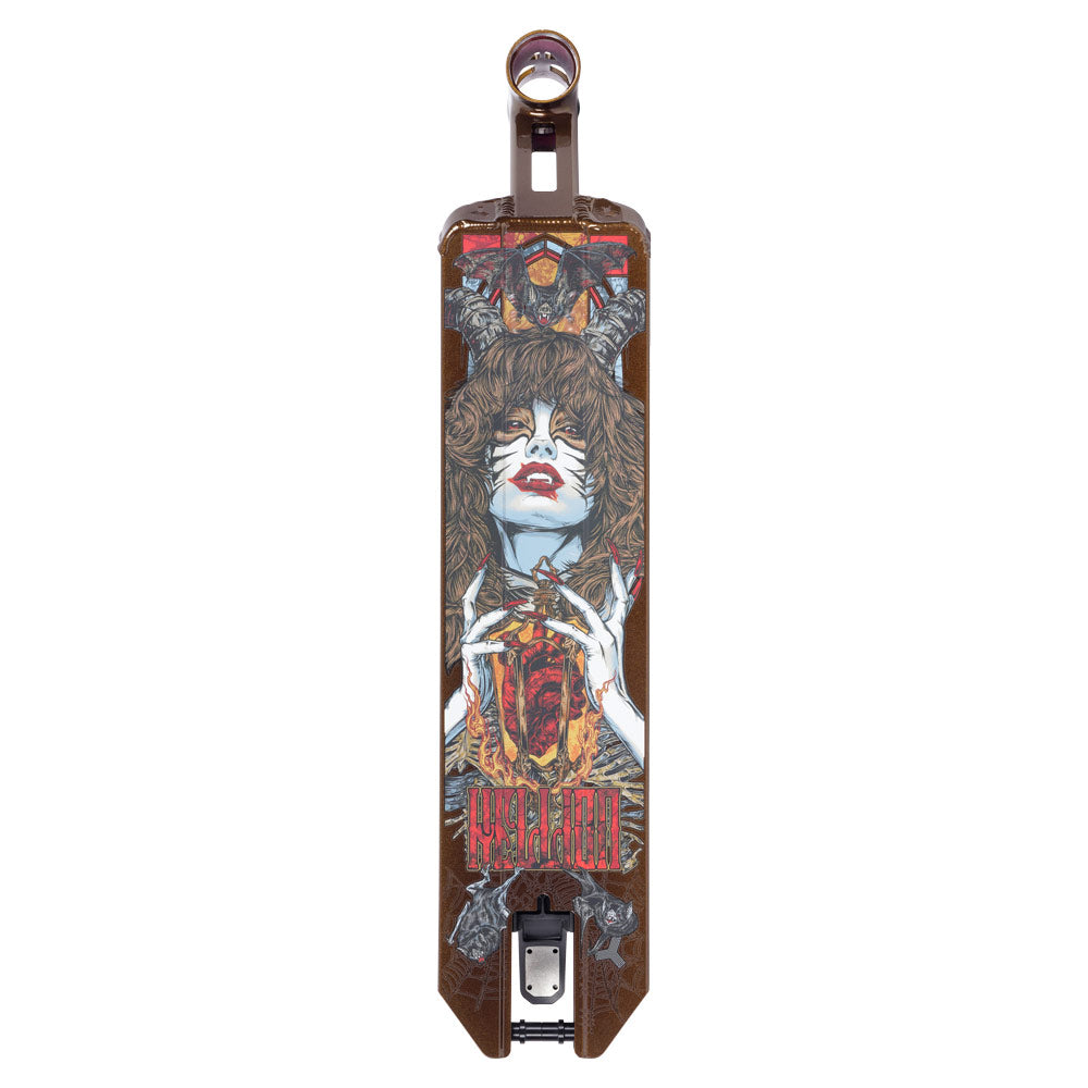 Triad Psychic V2 Angle Hellion Bronze Park Scooter Deck Bottom Design