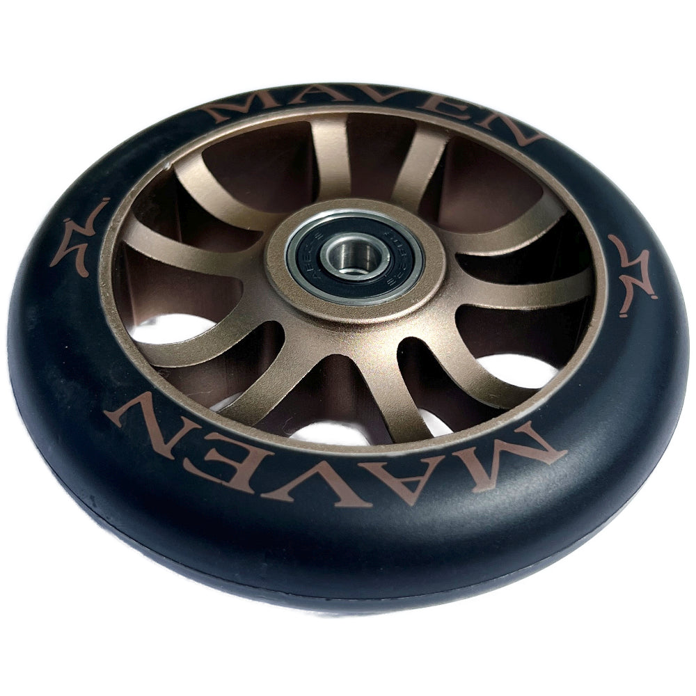 AO Scooters Maven Spoked 110mm Scooter Wheels Copper Angle