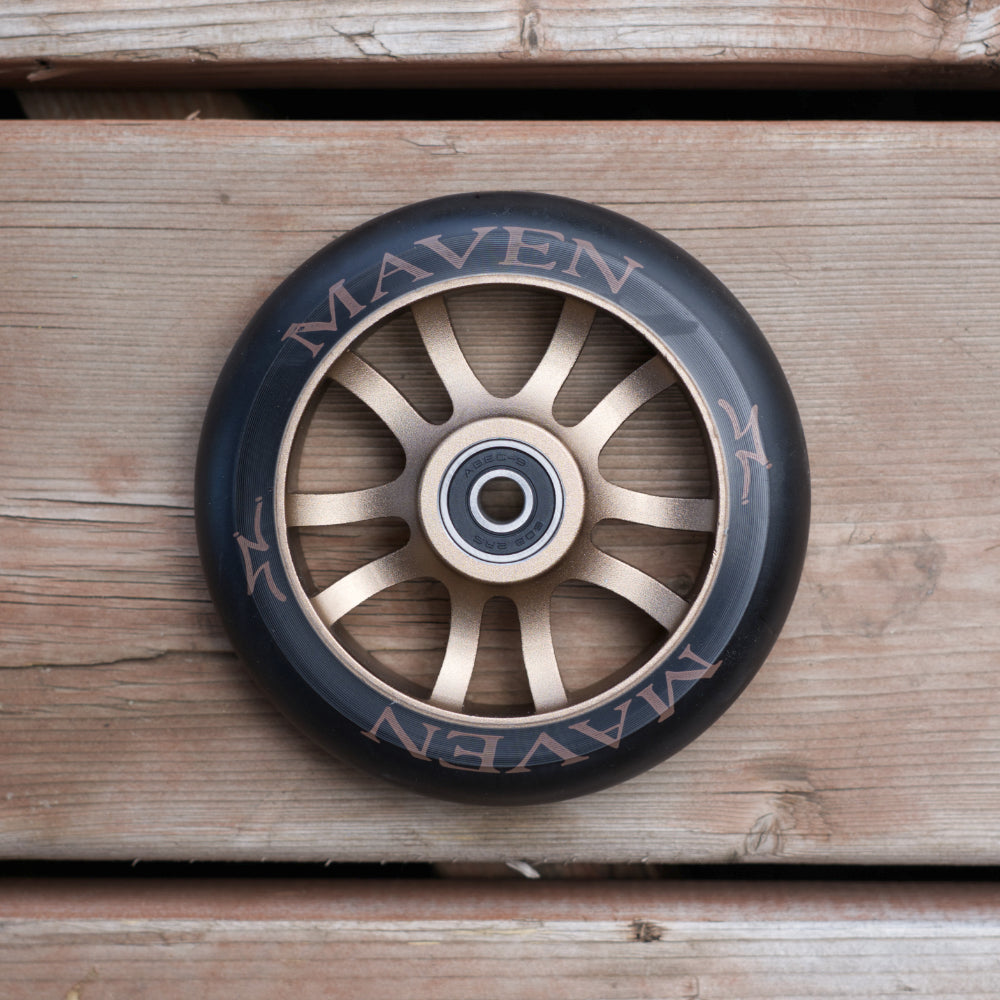 AO Scooters Maven Spoked 110mm Scooter Wheels Copper Lifestyle