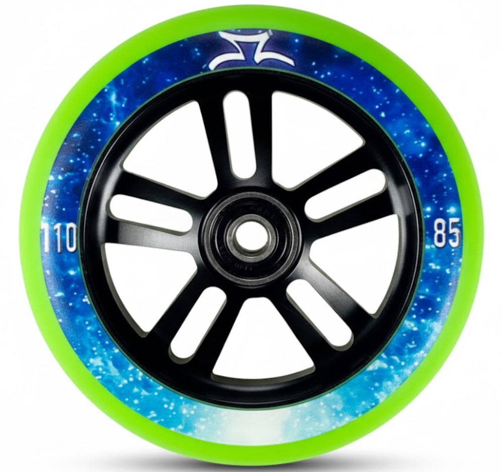AO Scooters Nebula 110mm Scooter Wheels Green