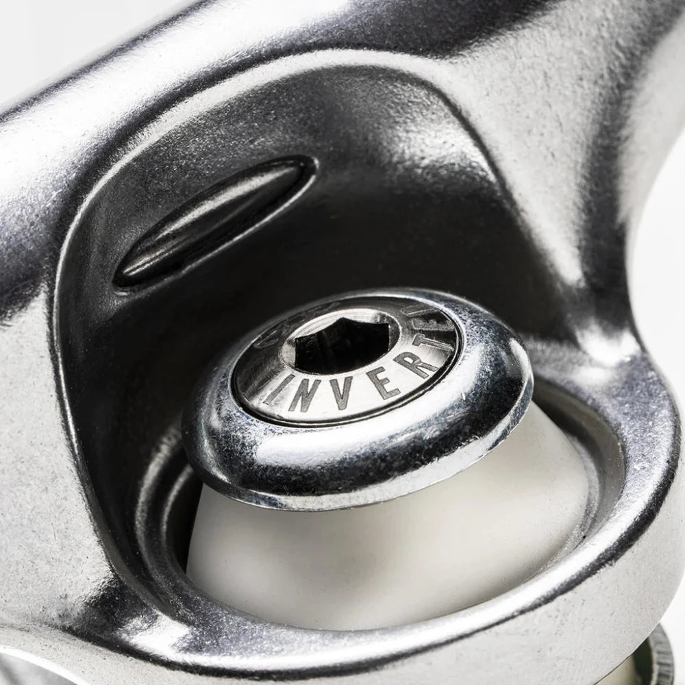 Ace AF1 Inverted Polished Hollowed Skateboard Trucks Kingpin Close Up