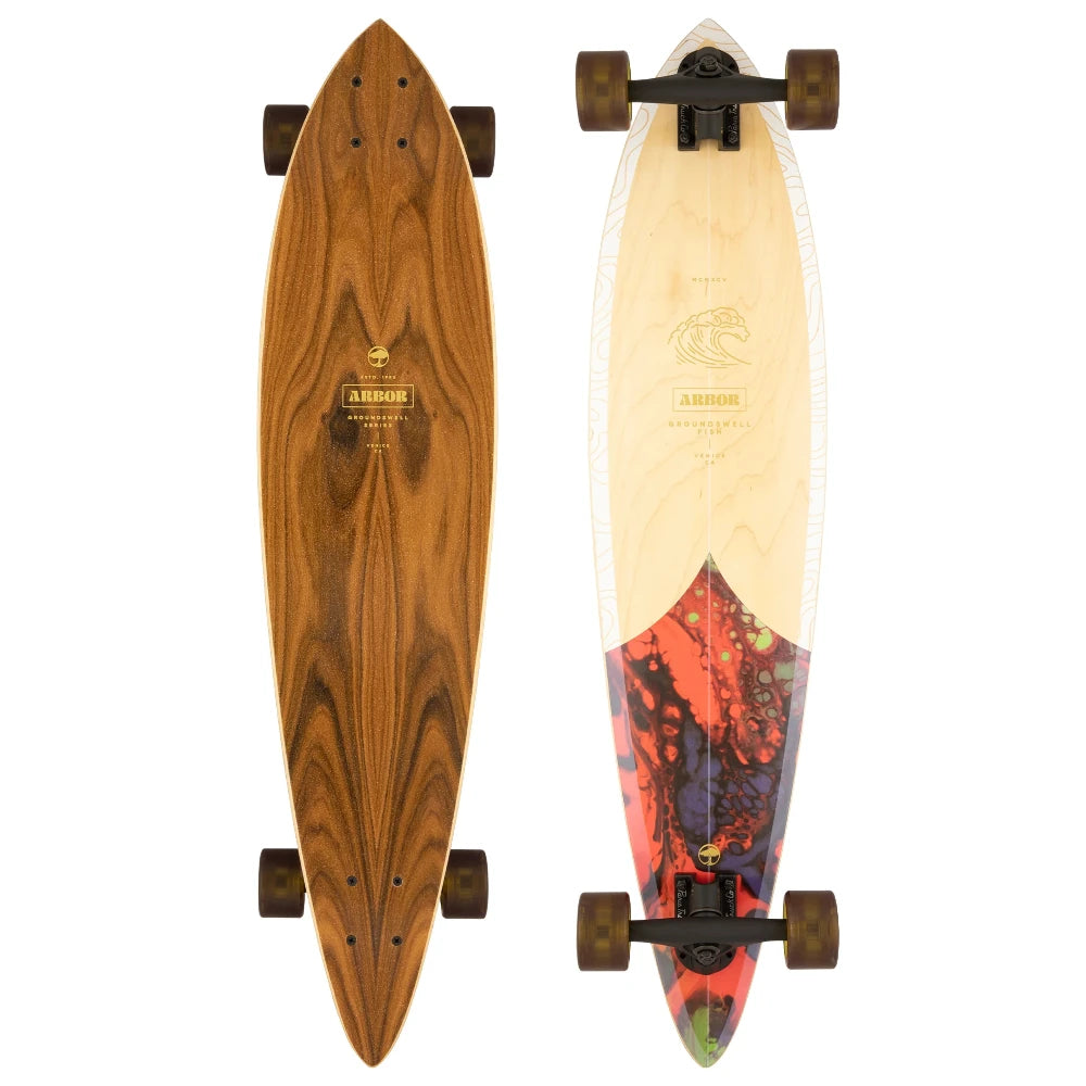 Arbor Groundswell Fish 37in Longboard Complete Top And Bottom