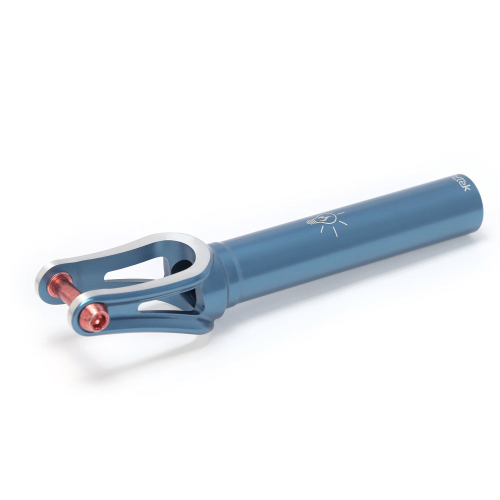 Aztek Circa 3 2024 Freestyle Scooter Fork Neptune Blue Angle View