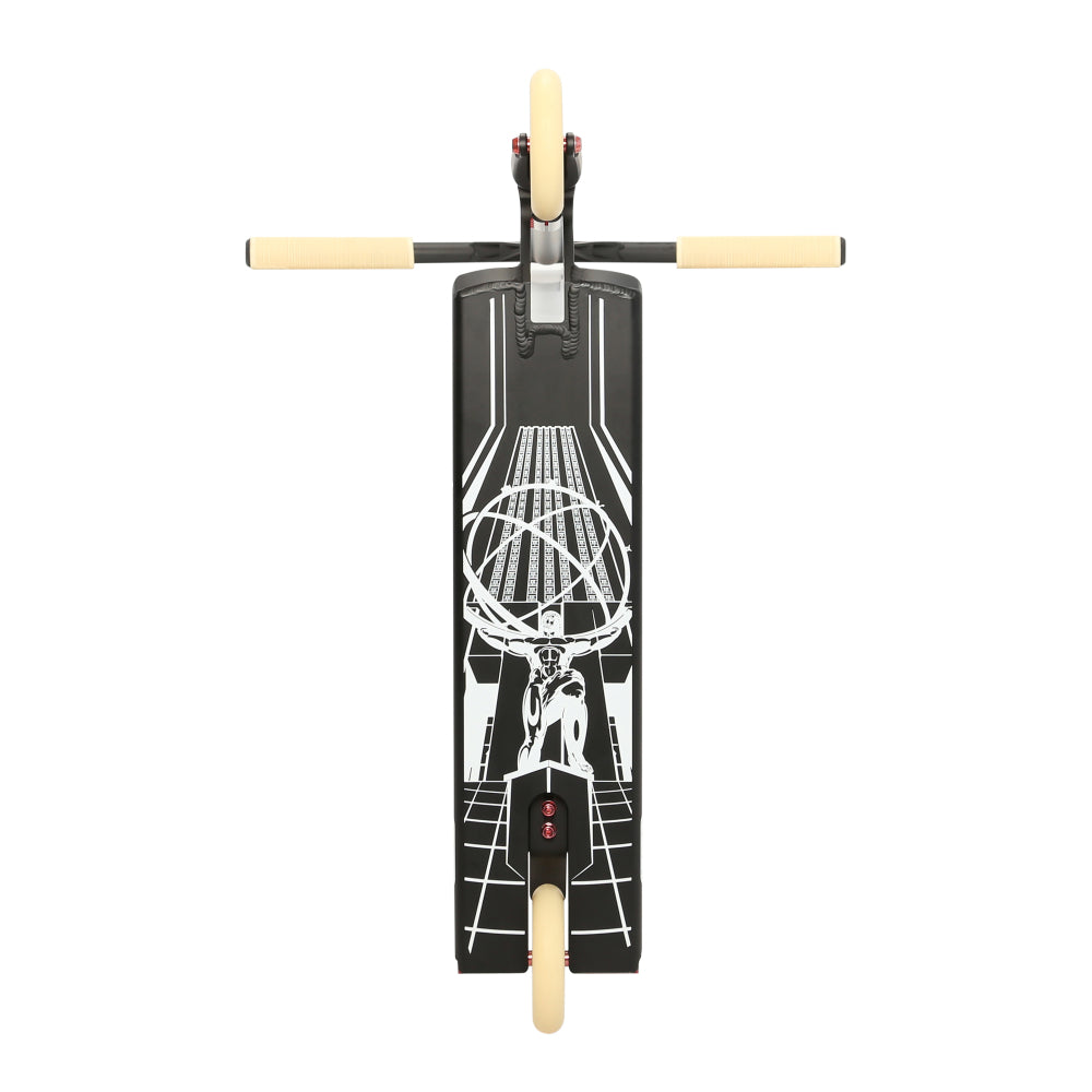 Aztek Fountain 2024 Scooter Complete Satin Black Bottom Design Fully Flat