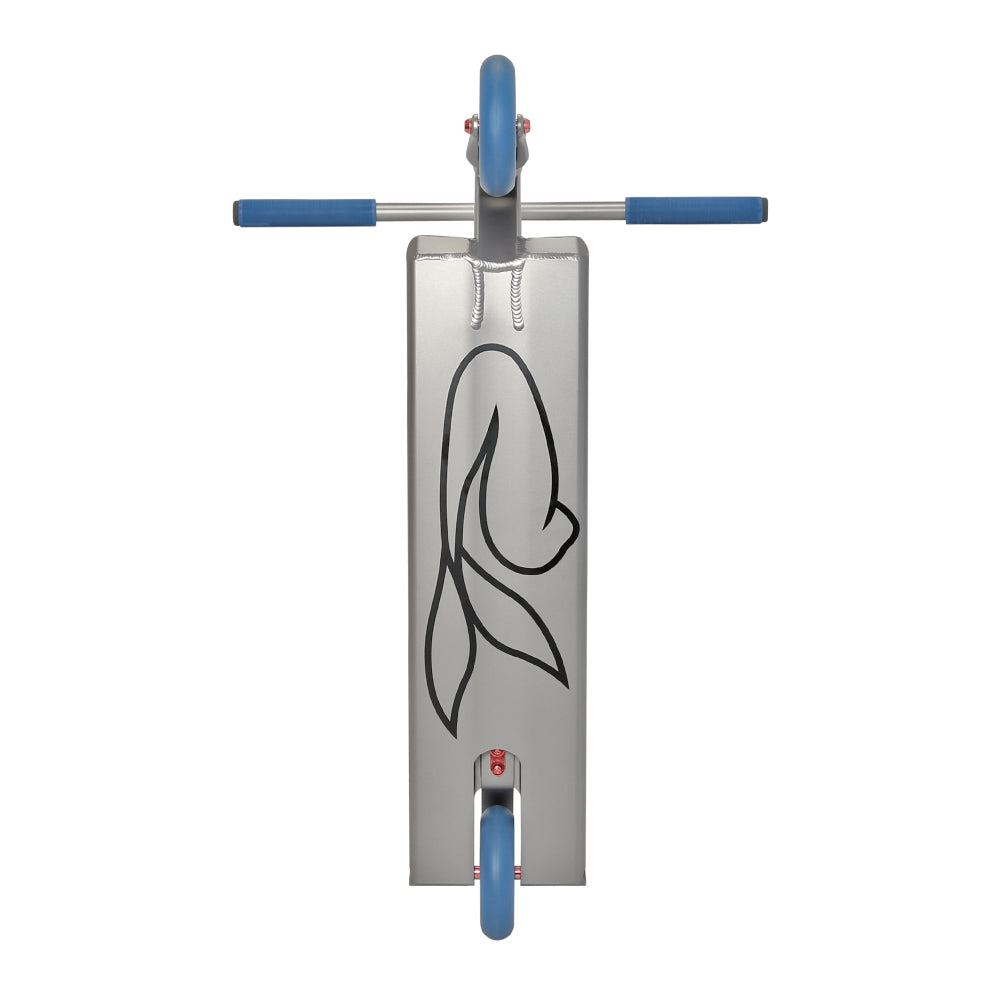 Aztek Siren 2024 Street Freestyle Scooter Complete Space Gray flat bottom and design