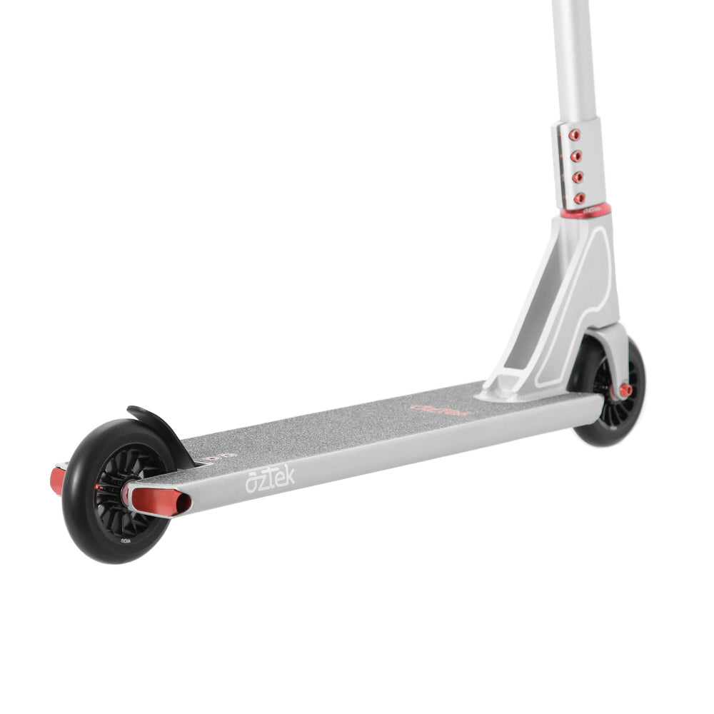 Aztek Fountain 2026 Scooter Complete Platinum Silver Back View