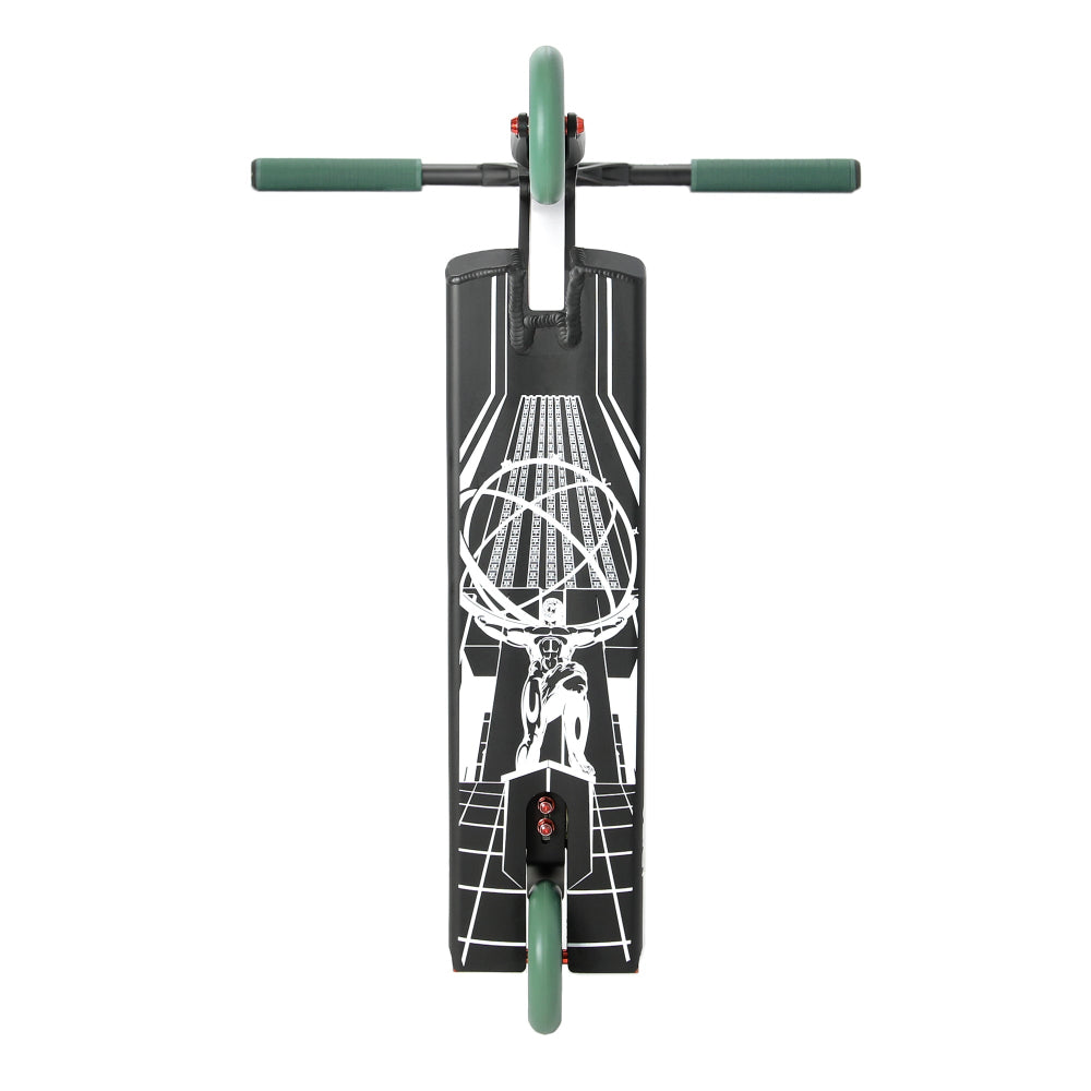 Aztek Fountain 2026 Scooter Complete Platinum Silver Satin Black Bottom Design