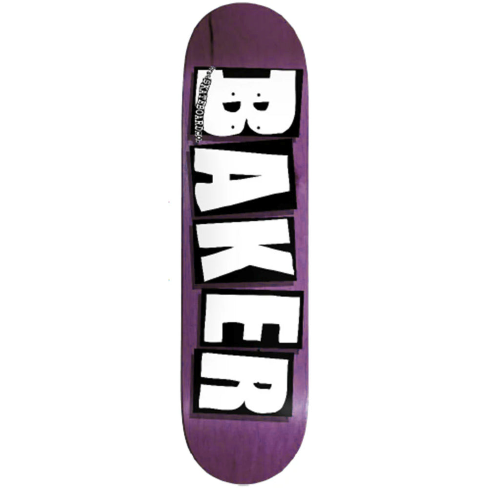 Baker Brand Logo B2 White / Purple Veneer - Skateboard Deck