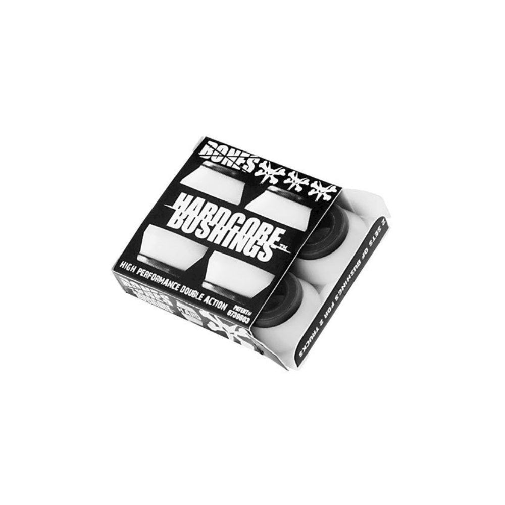 Bones Hardcore Bushings Skateboard Hardware White Hard