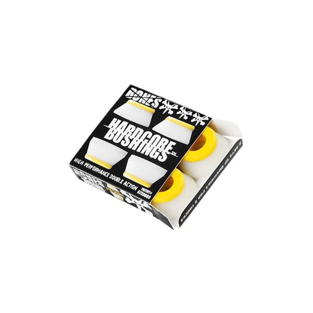 Bones Hardcore Bushings Skateboard Hardware White Medium