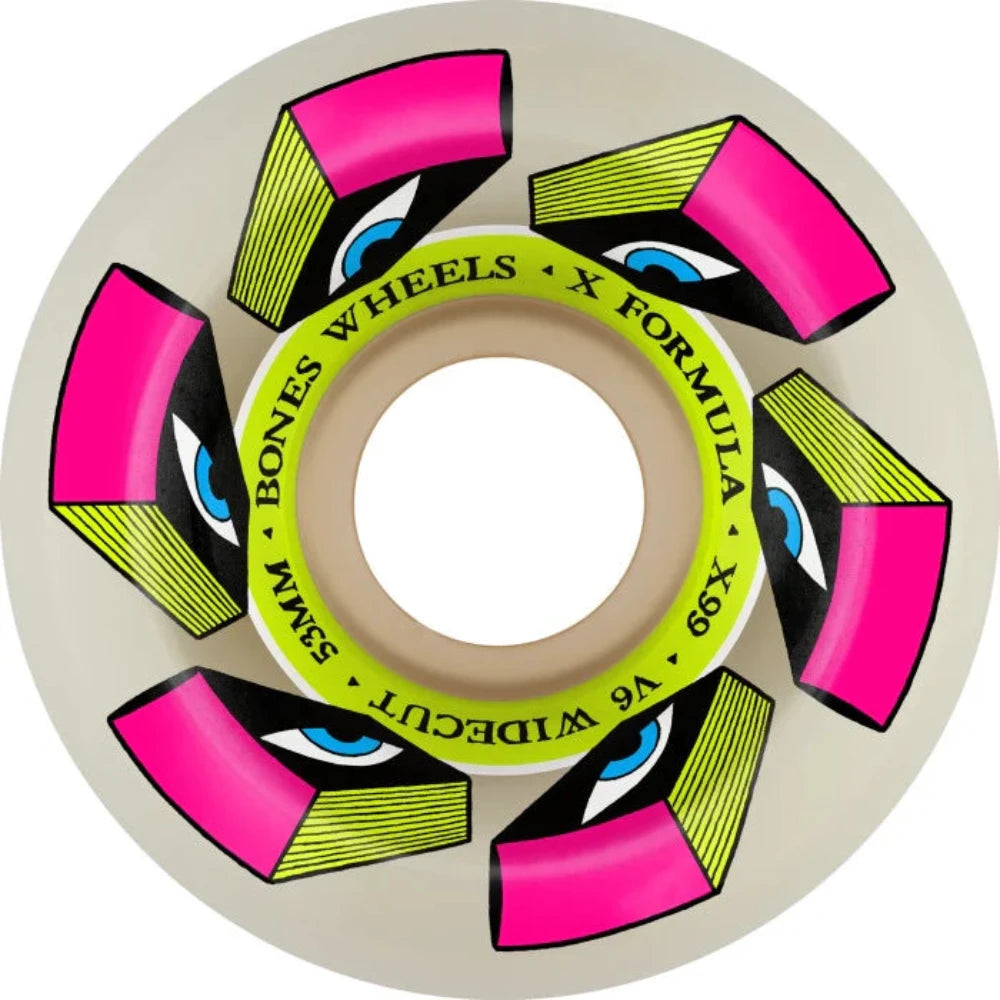 Bones X-Formula Look Book V6 Widecut X-99a 55mm - Skateboard Wheels