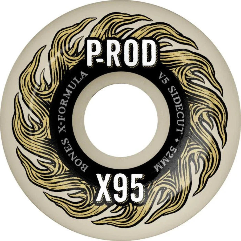 Bones X-Formula P-Rod V5 Sidecut X-95a 52mm - Skateboard Wheels