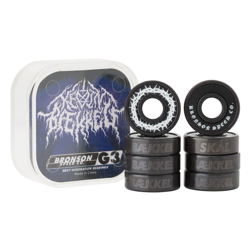 Bronson G3 Kevin Baekkel Sig. Skateboard Bearings With Box