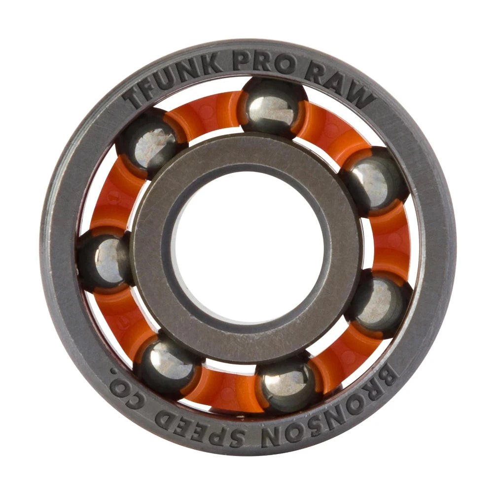 Bronson Raw TFunk Signature Skateboard Bearings Balls Side