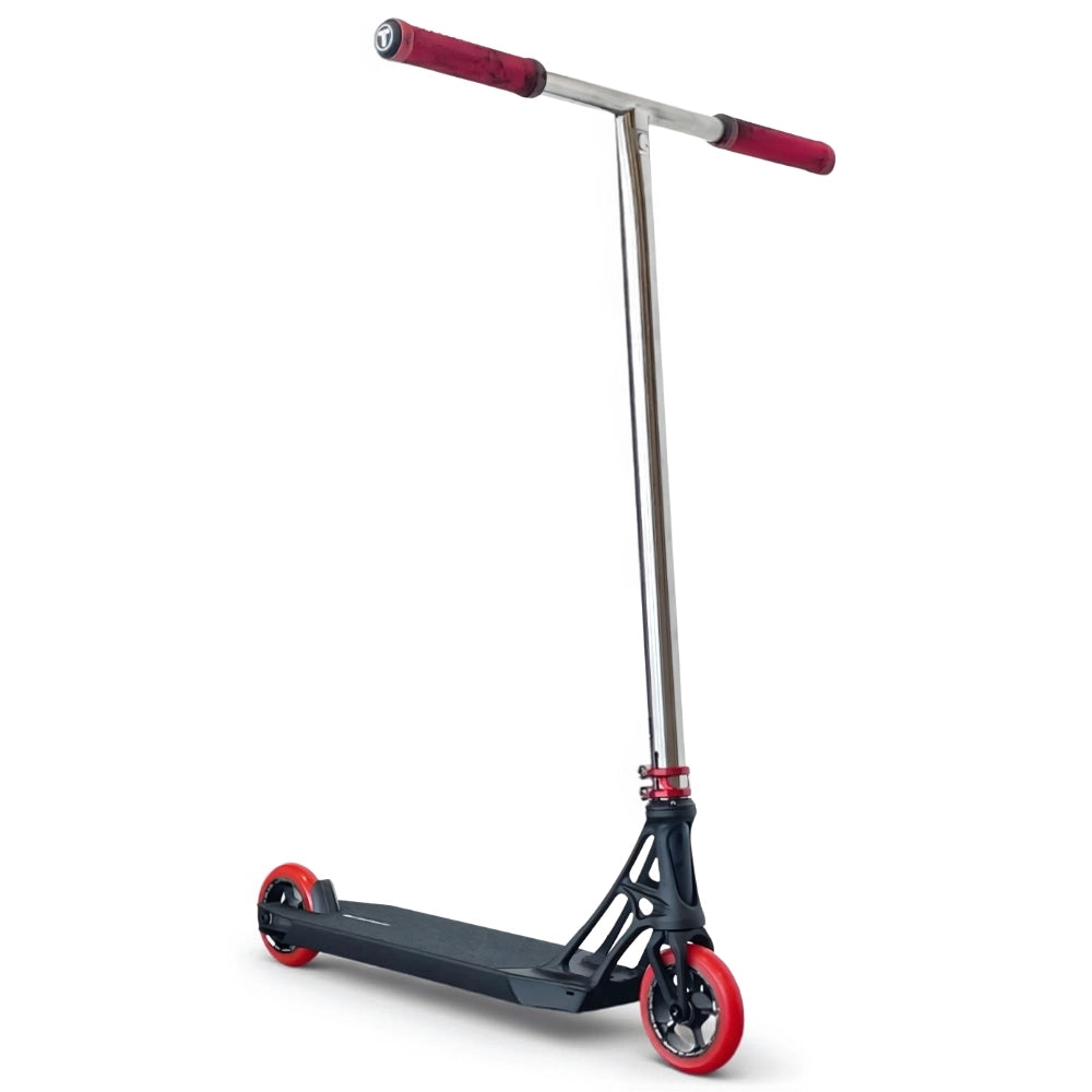 Burning Red Pandemonium V2 With Titanium Bars Custom Complete Scooter