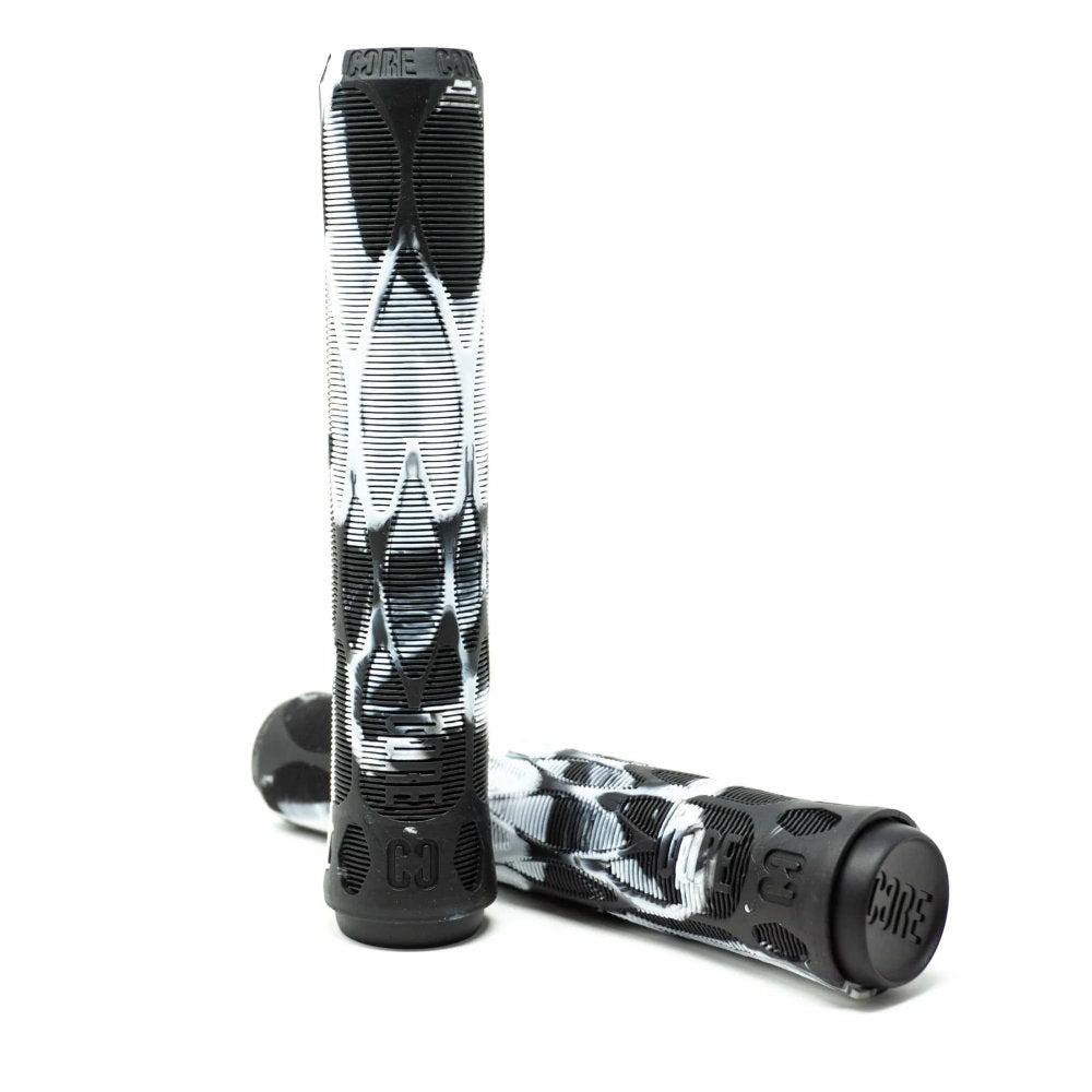 Core Pro 170mm Soft Handlebar Grips Black White Swirl