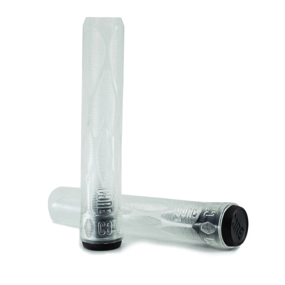 Core Pro 170mm Soft Handlebar Grips Clear