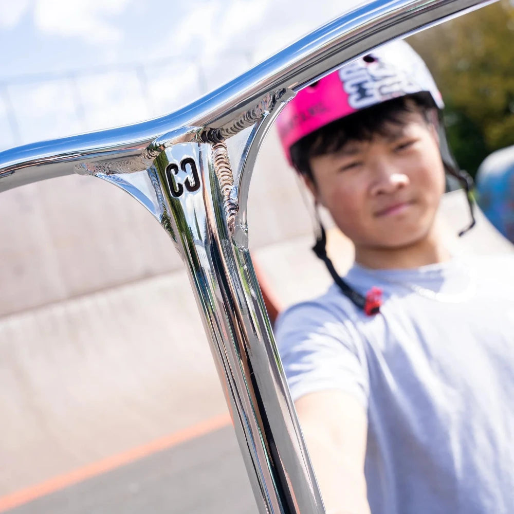 Core SL2 Aluminium Scooter Bars Chrome Lifestyle