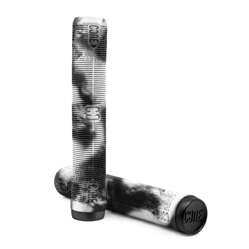 Core Skinny Boy 170mm Soft Handlebar Grips Black White Swirl