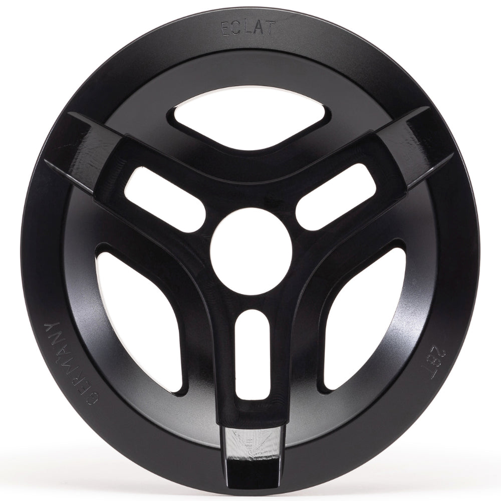 Eclat Vent Guard 25T Black BMX Sprocket Front View