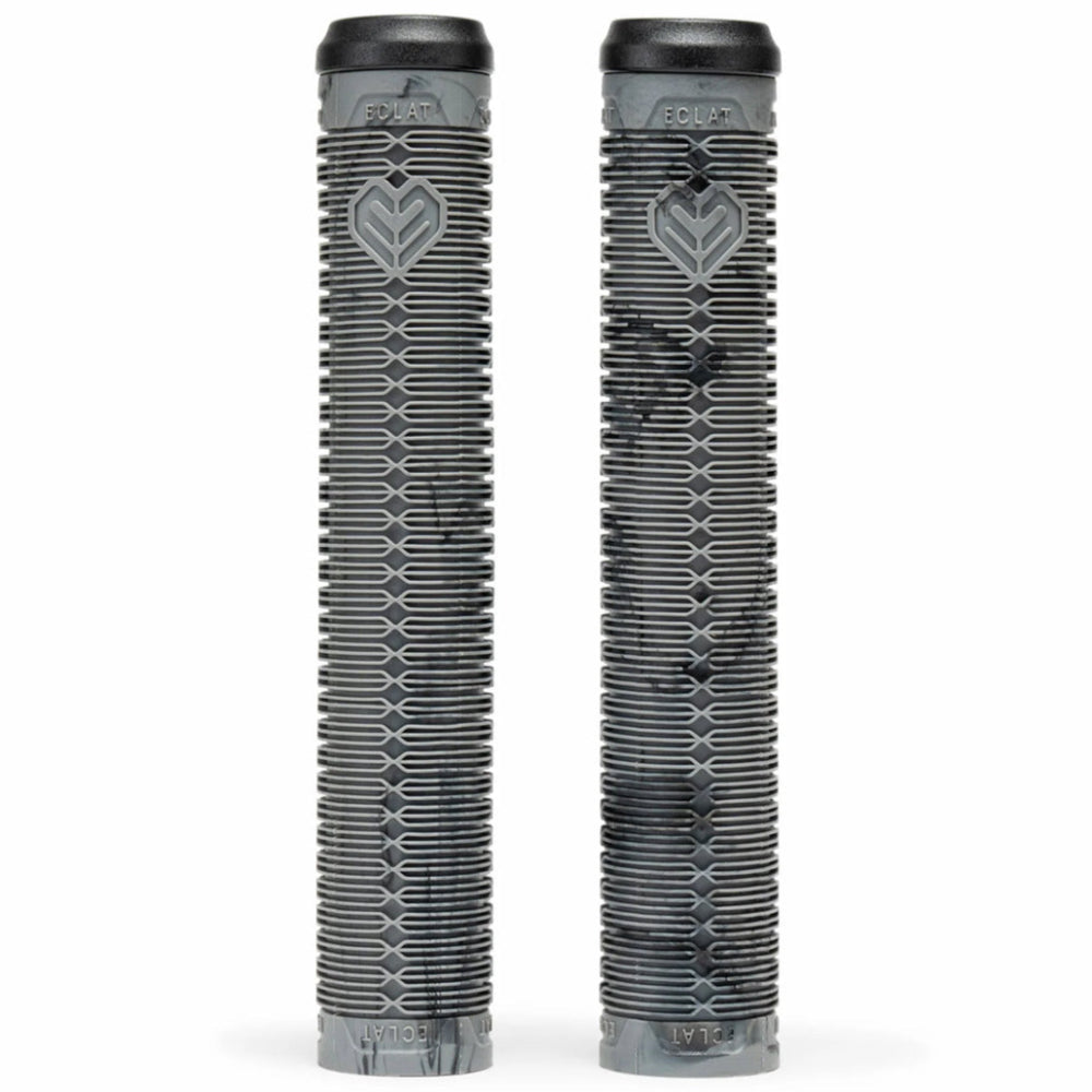 Eclat Shogun Grips Black / Grey Swirl With Plastic Bar Ends