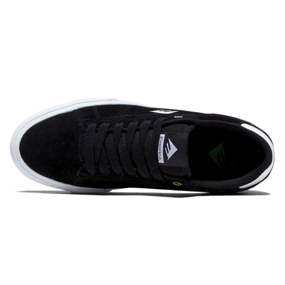 Emerica Moca Shoes Black Top View