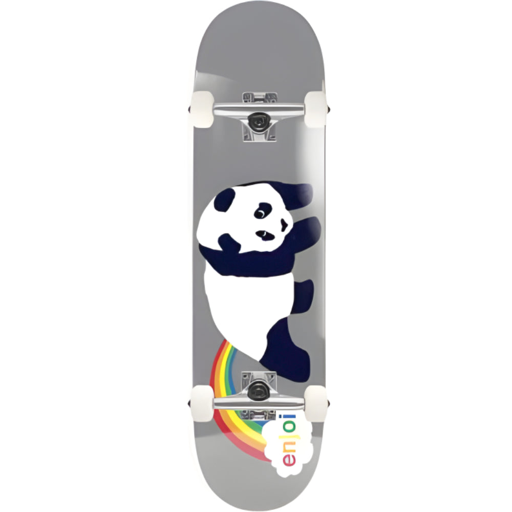 Enjoi Panda Fart Grey FP 7.5 - Skateboard Complete