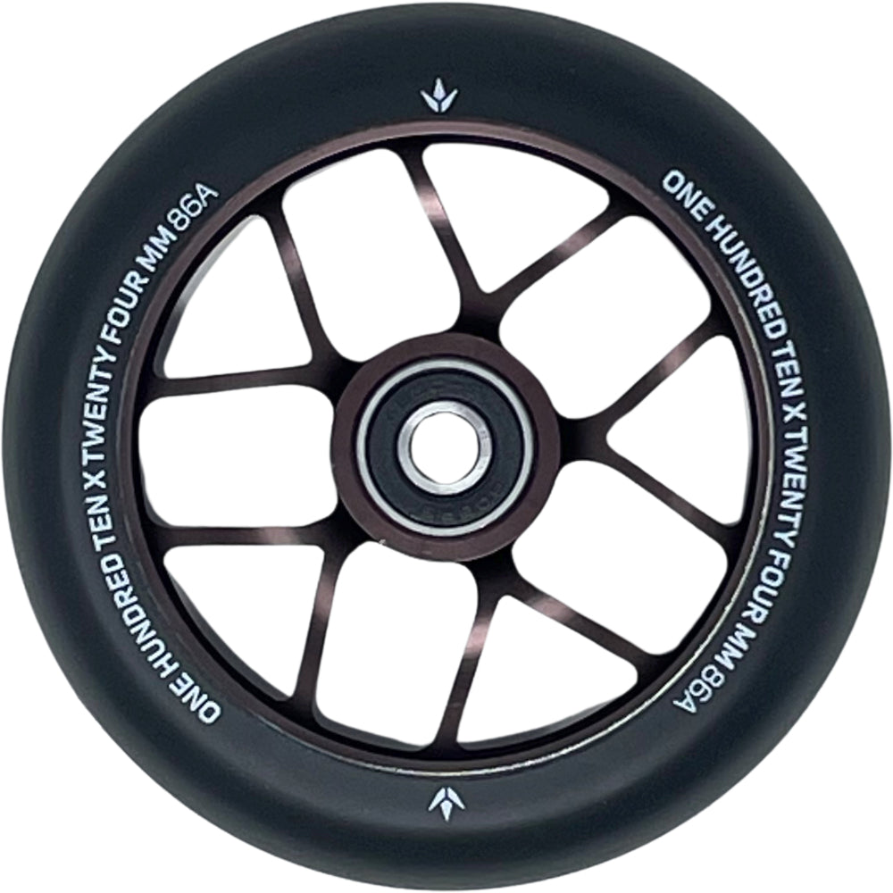 Envy Jet 110x24mm Scooter Wheels Bronze Top View