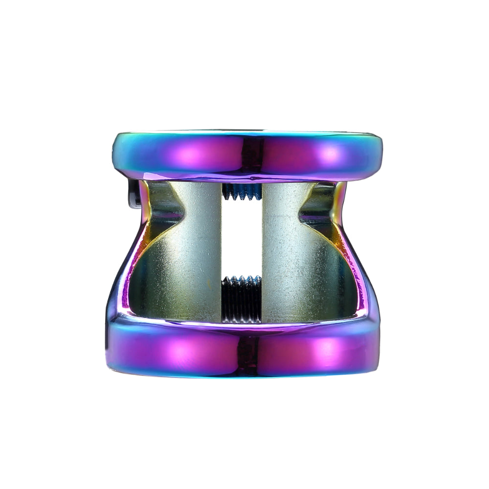 Envy Z Clamp 2 Bolt Super Light Scooter Clamp Oil Slick Neo Chrome Front