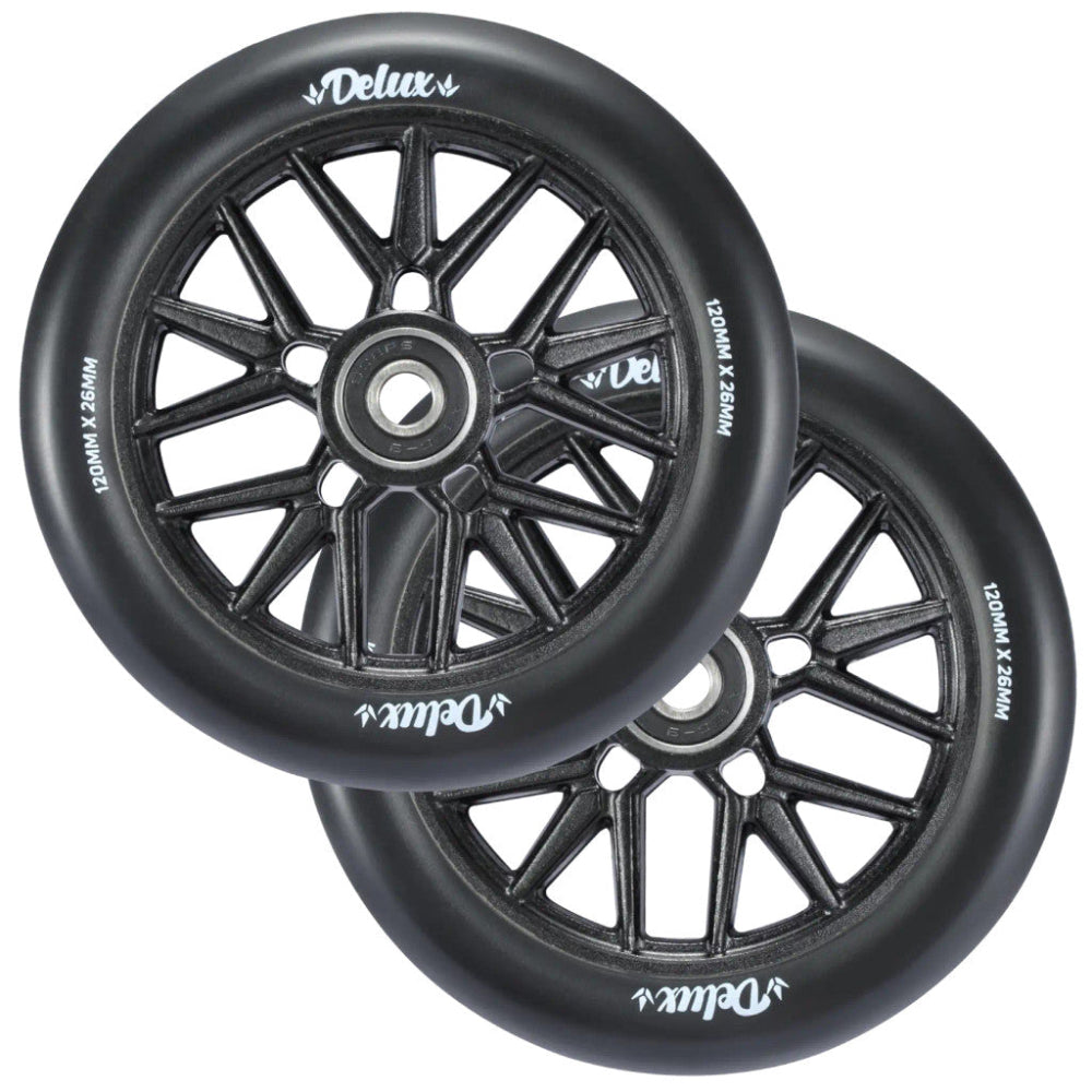 Envy Delux 120x26mm Scooter Wheels Black Pair
