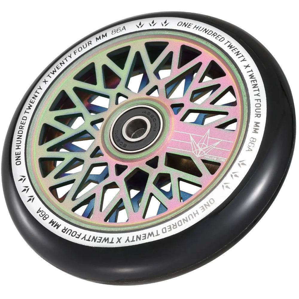 Envy Diamond Hollowcore 120mm Scooter Wheel Matte Oil Slick Angle