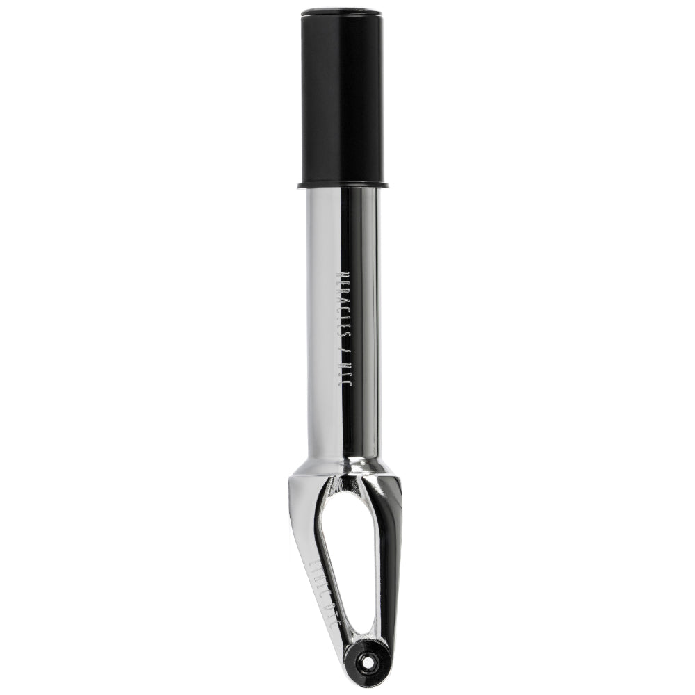 Ethic DTC Heracles Steel 12STD HIC Freestyle Scooter Fork Chrome Side View