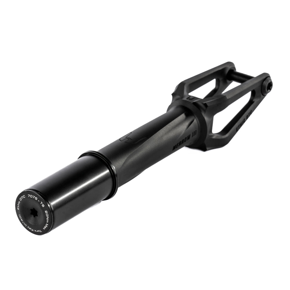 Ethic DTC Merrow V3 HIC Lightest Freestyle Scooter Fork Black Top Angle