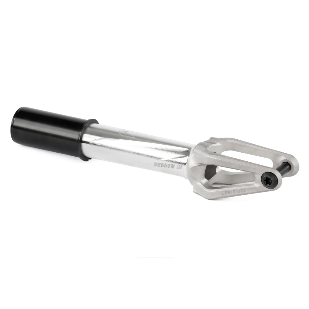 Ethic DTC Merrow V3 HIC Lightest Freestyle Scooter Fork Raw Angle View