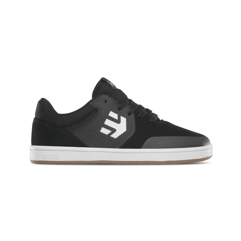 Etnies Kids Marana Black/Gum/White Shoes Side View