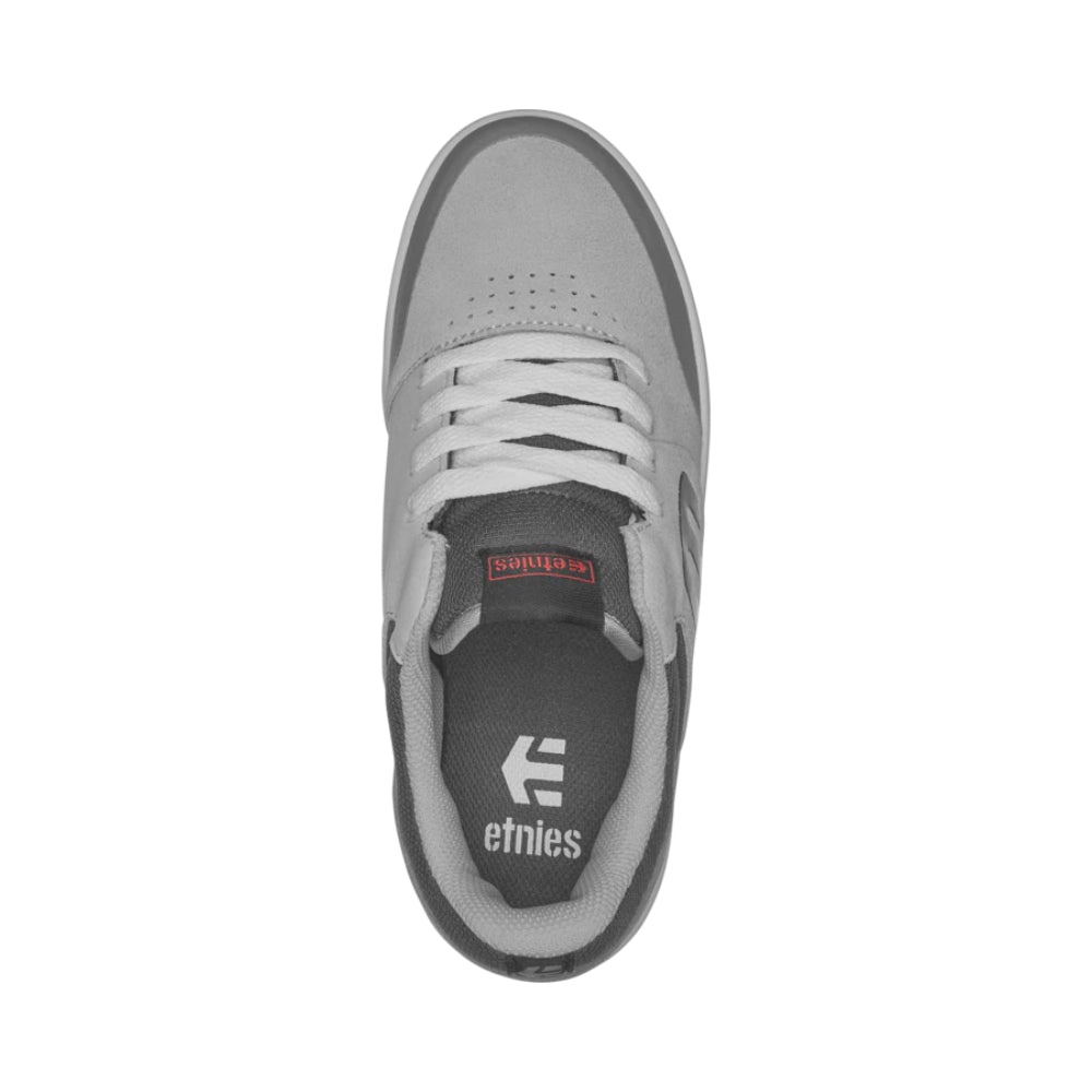 Etnies Kids Marana Grey/Grey/Red Shoes Top View