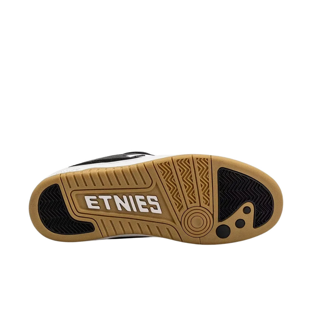 Etnies Loot Black / White Shoes Bottom outsole View