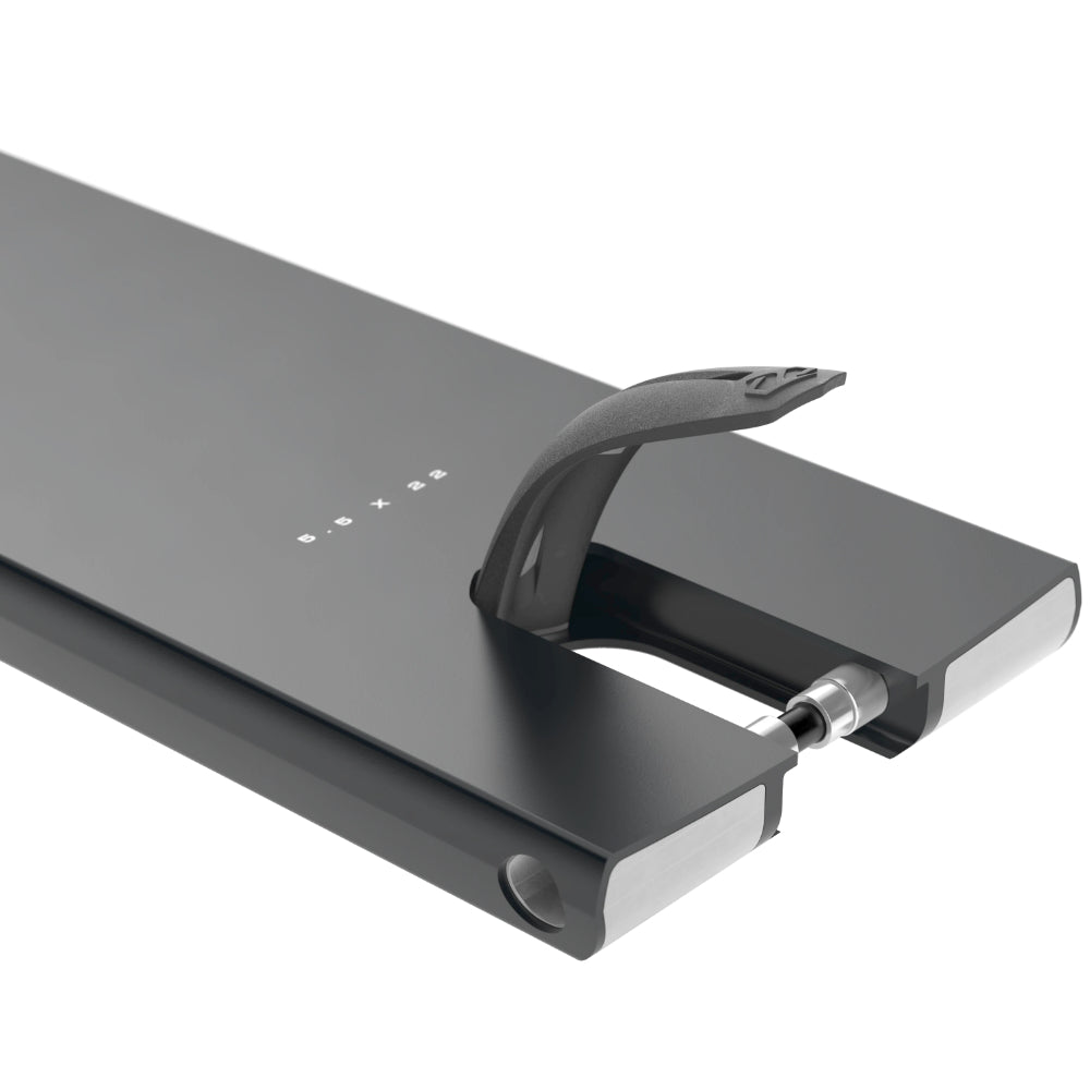 Fuzion Entropy 2.0 Boxed Matte Black Freestyle Scooter Deck 24mm or 30mm wheels