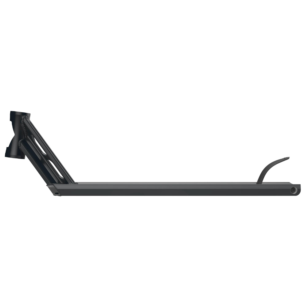 Fuzion Entropy 2.0 Boxed Matte Black Freestyle Scooter Deck Side Flat