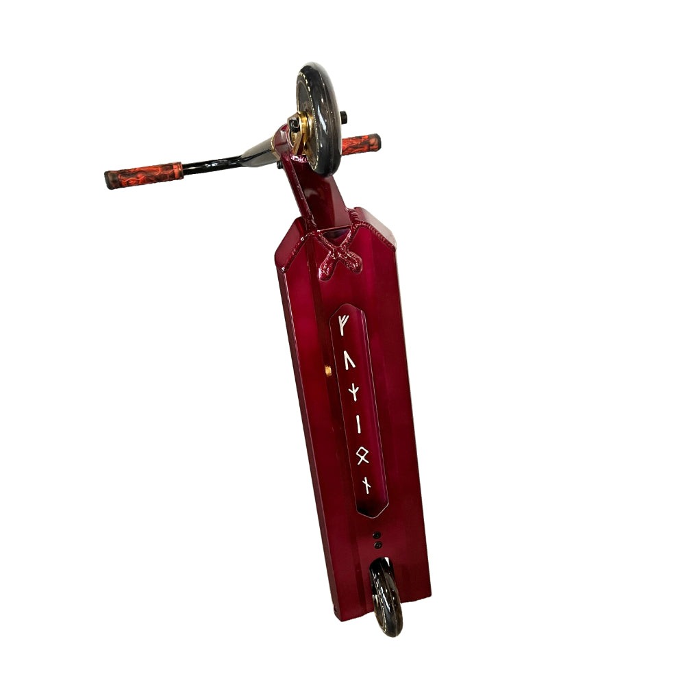 Fuzion Z350 Hybrid Concept Scooter Complete Burgundy Gold Bottom Cut Out