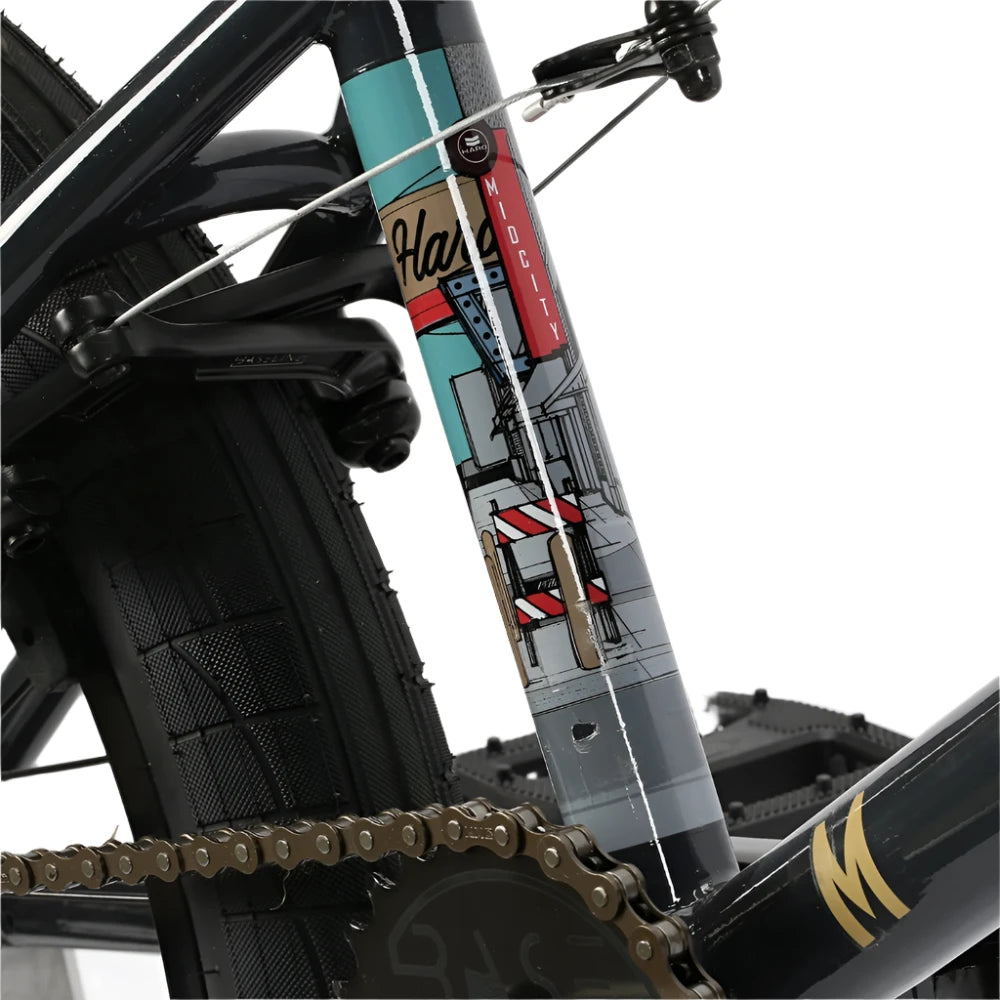 Haro Mid City Deep Grey BMX Complete Seat tube