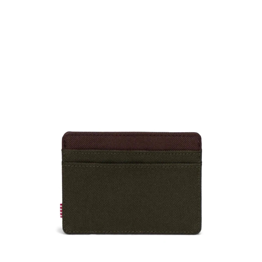 Herschel Charlie Cardholder Ivy Green / Chicory Coffee Back