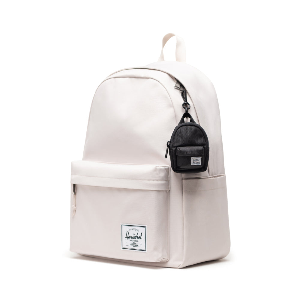 Herschel Classic Backpack Bag Charm Black Installed On A Backpack