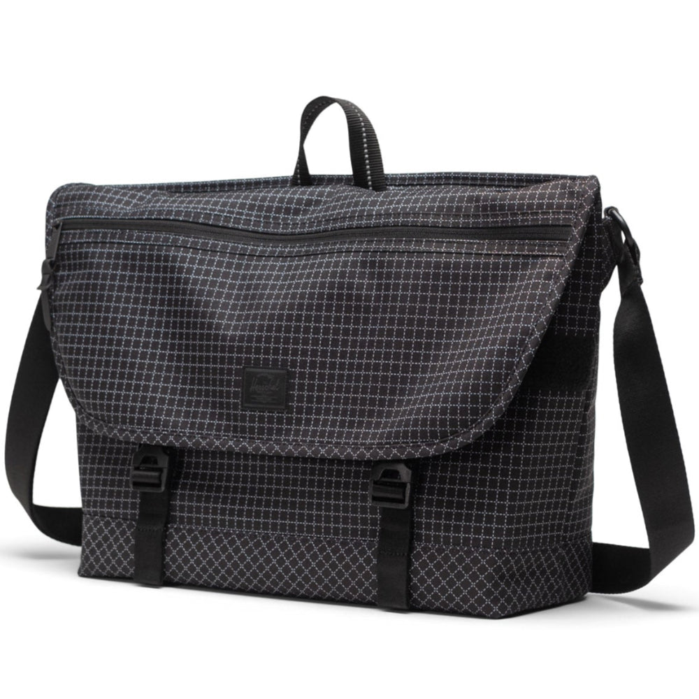 Herschel Cove Messenger Bag 22.5L Grid Angle