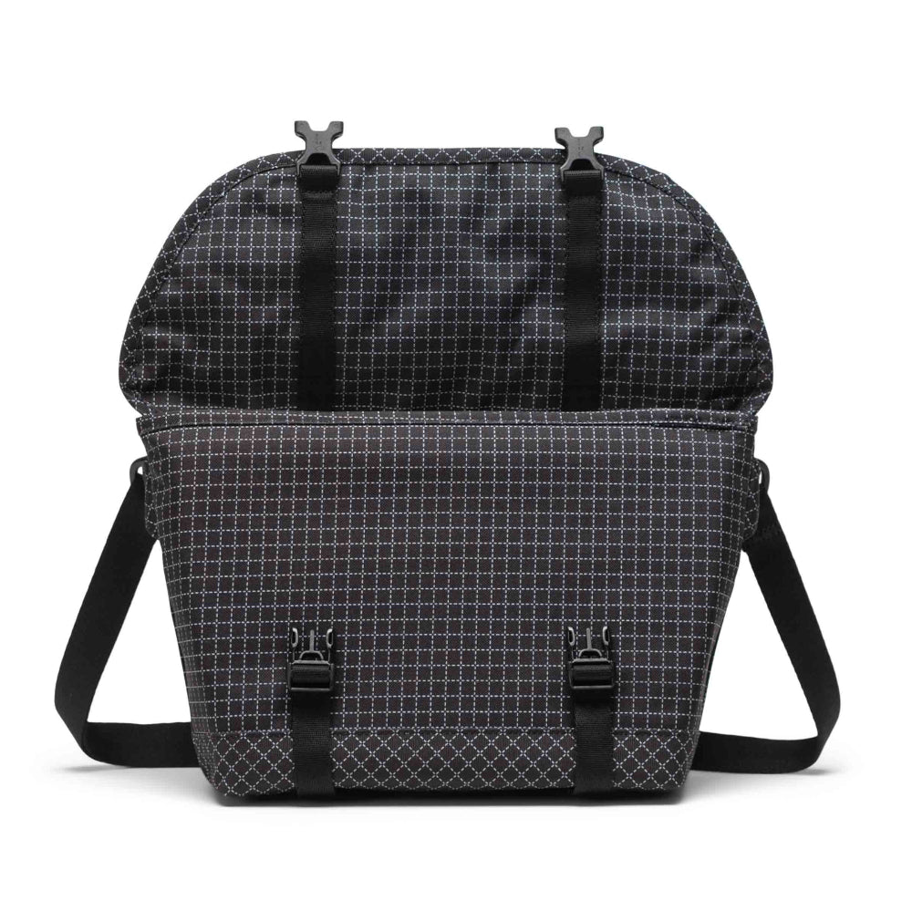 Herschel Cove Messenger Small Bag Grid Opened