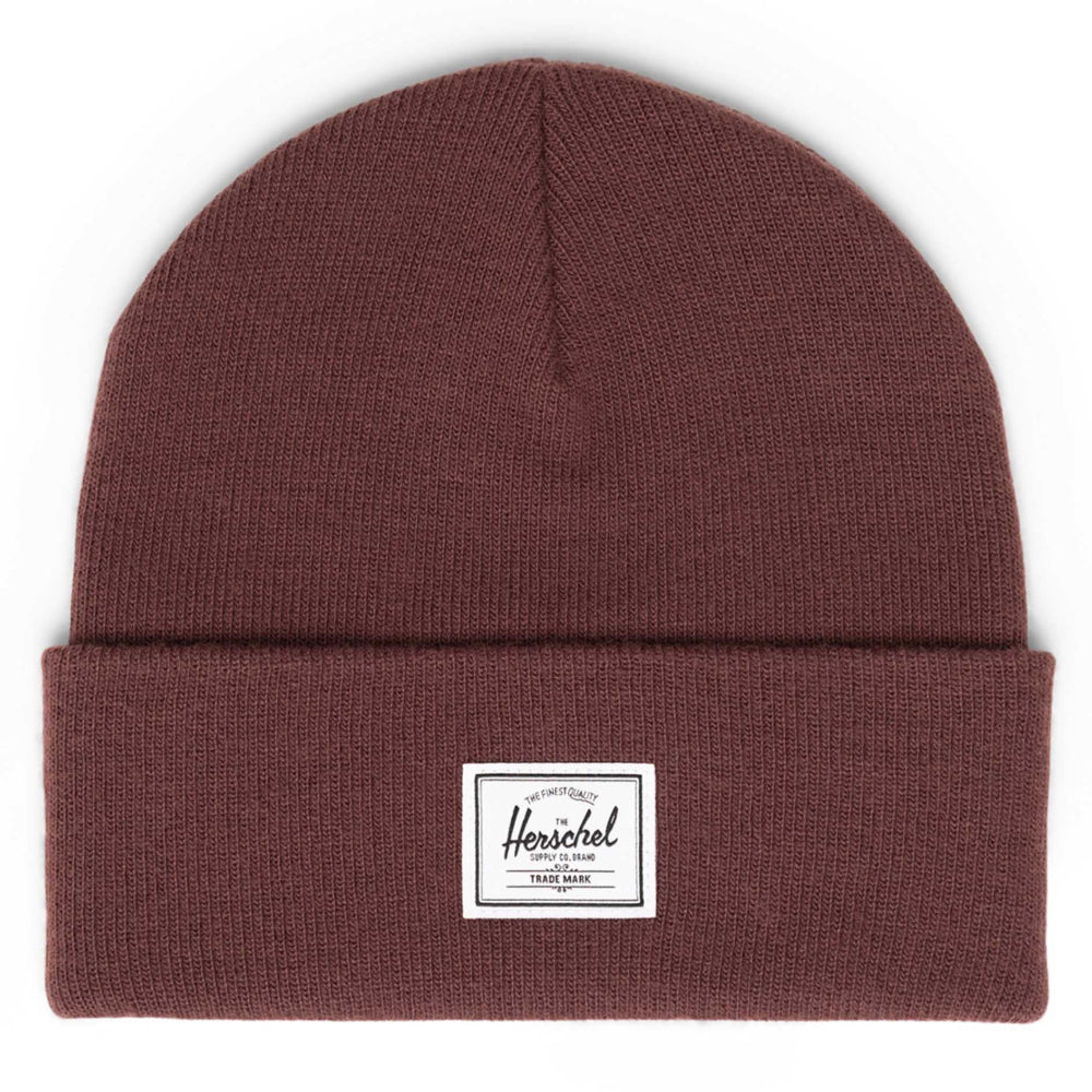 Herschel Elmer Beanie Bitter Chocolate Front View