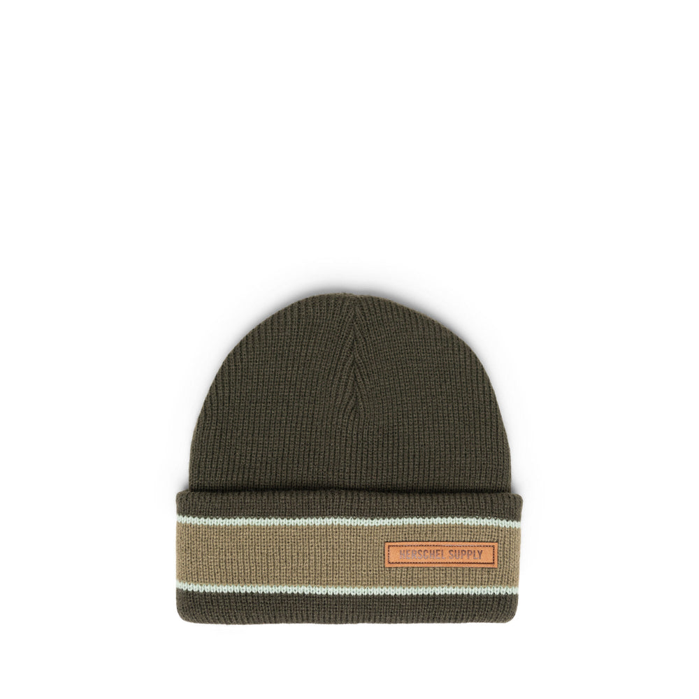 Herschel Elmer Ribbed Vintage Stripe Beanie Rosin