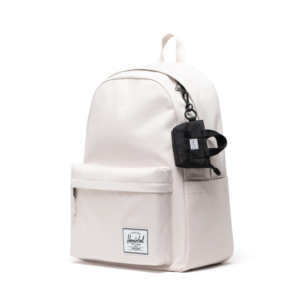 Herschel Heritage Tote Bag Charm Black Installed On Backpack