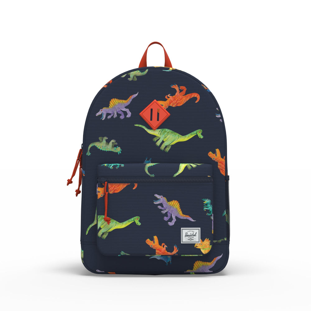 Herschel Heritage Youth Backpack Water Color Dino Darkest Navy Front